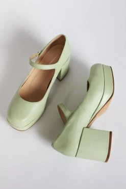 Intentionally Blank NEW ARRIVALS MIKA PLATFORM MARY JANE Green Tea