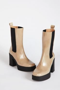 Intentionally Blank BOSSY BOOT Beige SHOES