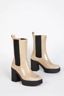 Intentionally Blank BOSSY BOOT Beige SHOES