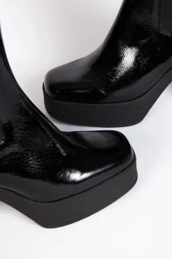 Intentionally Blank BOSSY PLATFORM BOOT Black SHOES