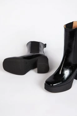 Intentionally Blank BOSSY PLATFORM BOOT Black SHOES