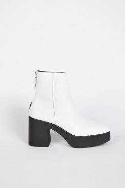 Intentionally Blank DRUE 3.0 HEELED BOOT White SHOES