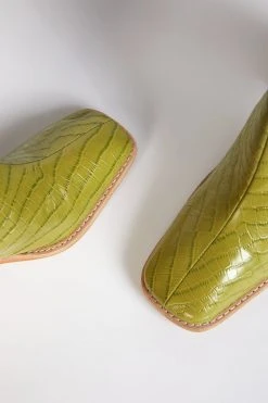 Intentionally Blank CONTOUR HEELED BOOT Apple Green SHOES 10 Intentionally Blank CONTOUR HEELED BOOT Apple Green SHOES