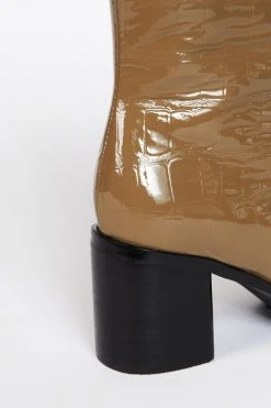 Intentionally Blank CONTOUR HEELED BOOT Rich Taupe SHOES