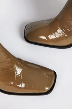 Intentionally Blank CONTOUR HEELED BOOT Rich Taupe SHOES