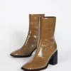 Intentionally Blank CONTOUR HEELED BOOT Rich Taupe SHOES