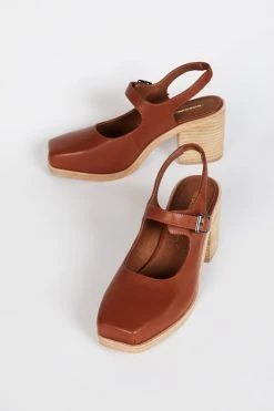 Intentionally Blank OFFICE CLOG Cognac SHOES