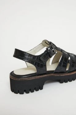 Intentionally Blank SHOES HADDIE FISHERMAN SANDAL Black