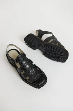 Intentionally Blank SHOES HADDIE FISHERMAN SANDAL Black
