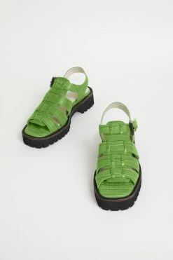 Intentionally Blank HADDIE FISHERMAN SANDAL Apple Green SHOES
