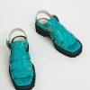 Intentionally Blank HADDIE FISHERMAN SANDAL Aqua SHOES