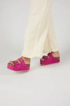 Intentionally Blank COOPER-2 PLATFORM SANDAL Fuchsia