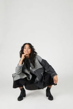 Intentionally Blank HEZEL Button Down Grey 12 Intentionally Blank HEZEL Button Down Grey