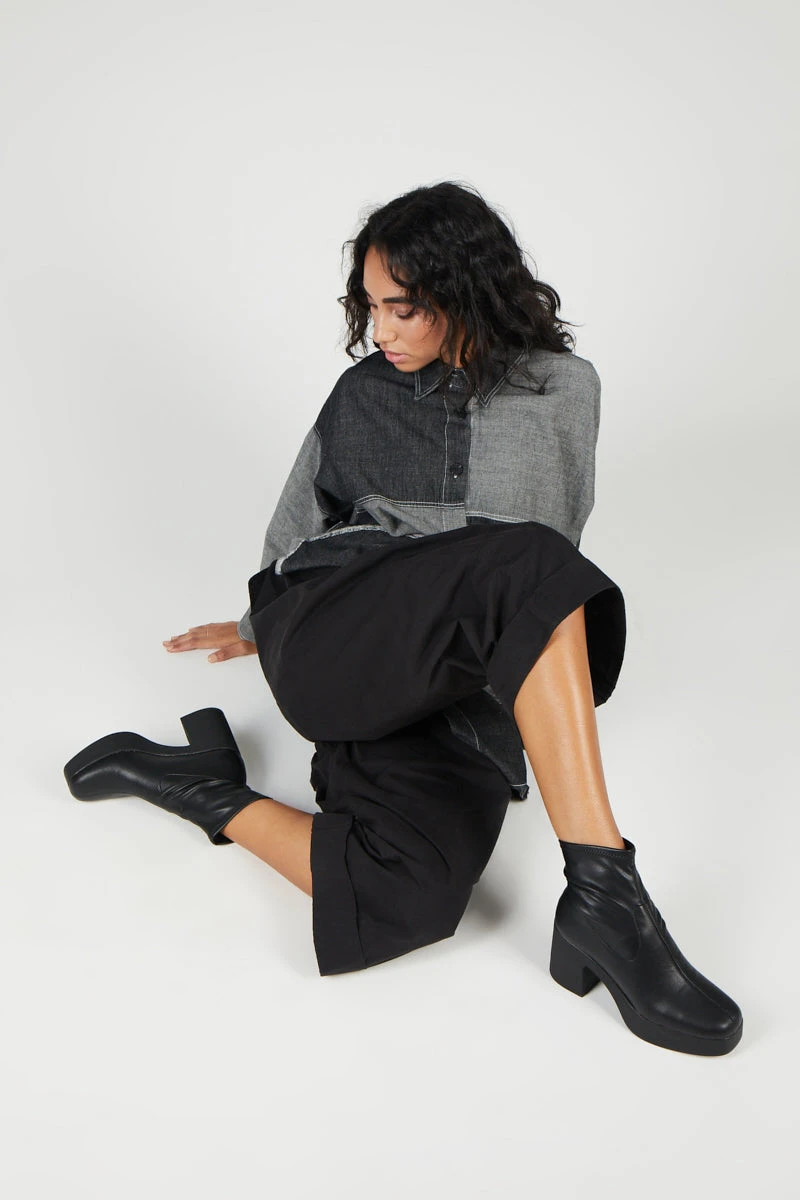 Intentionally Blank HEZEL Button Down Grey 8 Intentionally Blank HEZEL Button Down Grey