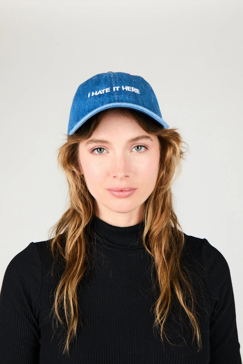 Intentionally Blank ME RN Dad Cap Denim/White ACCESSORIES 4 Intentionally Blank ME RN Dad Cap Denim/White ACCESSORIES