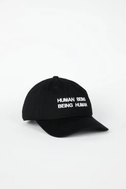 Intentionally Blank IT'S HUMAN NATURE Dad Cap Black/White