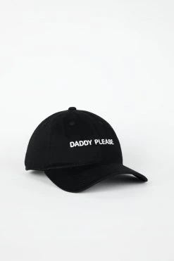 Intentionally Blank DADDY PLEASE Dad Cap Black/White