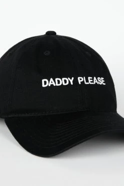 Intentionally Blank DADDY PLEASE Dad Cap Black/White
