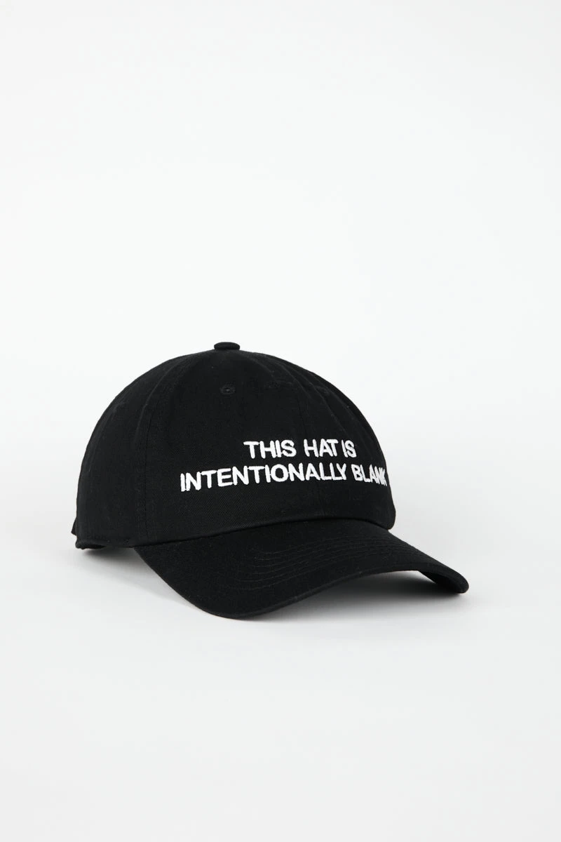 INTENTIONALLY BLANK Dad Cap Black/White ACCESSORIES 3 INTENTIONALLY BLANK Dad Cap Black/White ACCESSORIES
