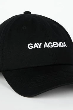 Intentionally Blank GAY AGENDA Dad Cap Black/White