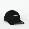 Intentionally Blank TERRIFIED Dad Cap Black White