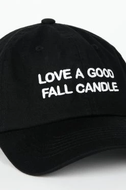 Intentionally Blank ACCESSORIES LOVE A GOOD FALL CANDLE Dad Cap Black White