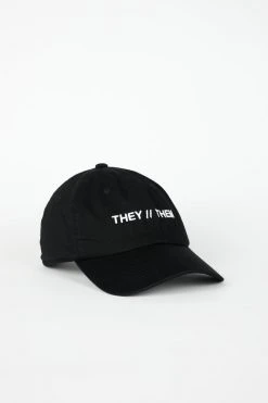 Intentionally Blank THEY THEM Dad Cap Black/White ACCESSORIES