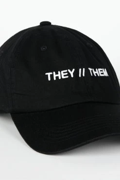 Intentionally Blank THEY THEM Dad Cap Black/White ACCESSORIES