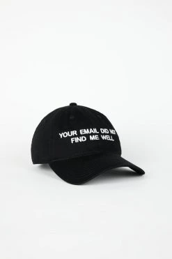 Intentionally Blank EMAIL ME Dad Cap Black/White ACCESSORIES