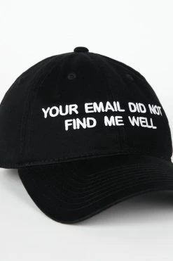 Intentionally Blank EMAIL ME Dad Cap Black/White ACCESSORIES