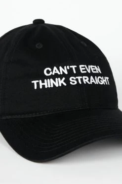 Intentionally Blank CAN'T EVEN THINK STRAIGHT Dad Cap Black/White ACCESSORIES 6 Intentionally Blank CAN'T EVEN THINK STRAIGHT Dad Cap Black/White ACCESSORIES