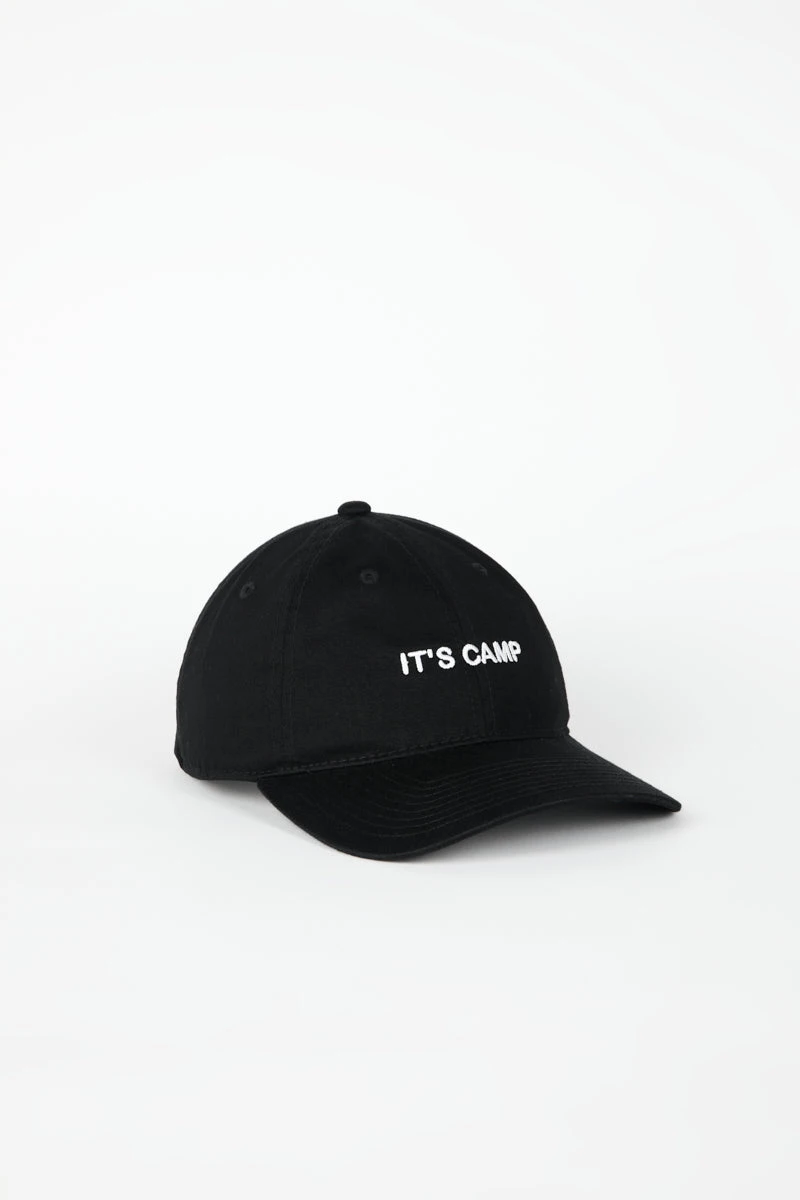 Intentionally Blank IT'S CAMP Dad Cap Black/White ACCESSORIES 3 Intentionally Blank IT'S CAMP Dad Cap Black/White ACCESSORIES