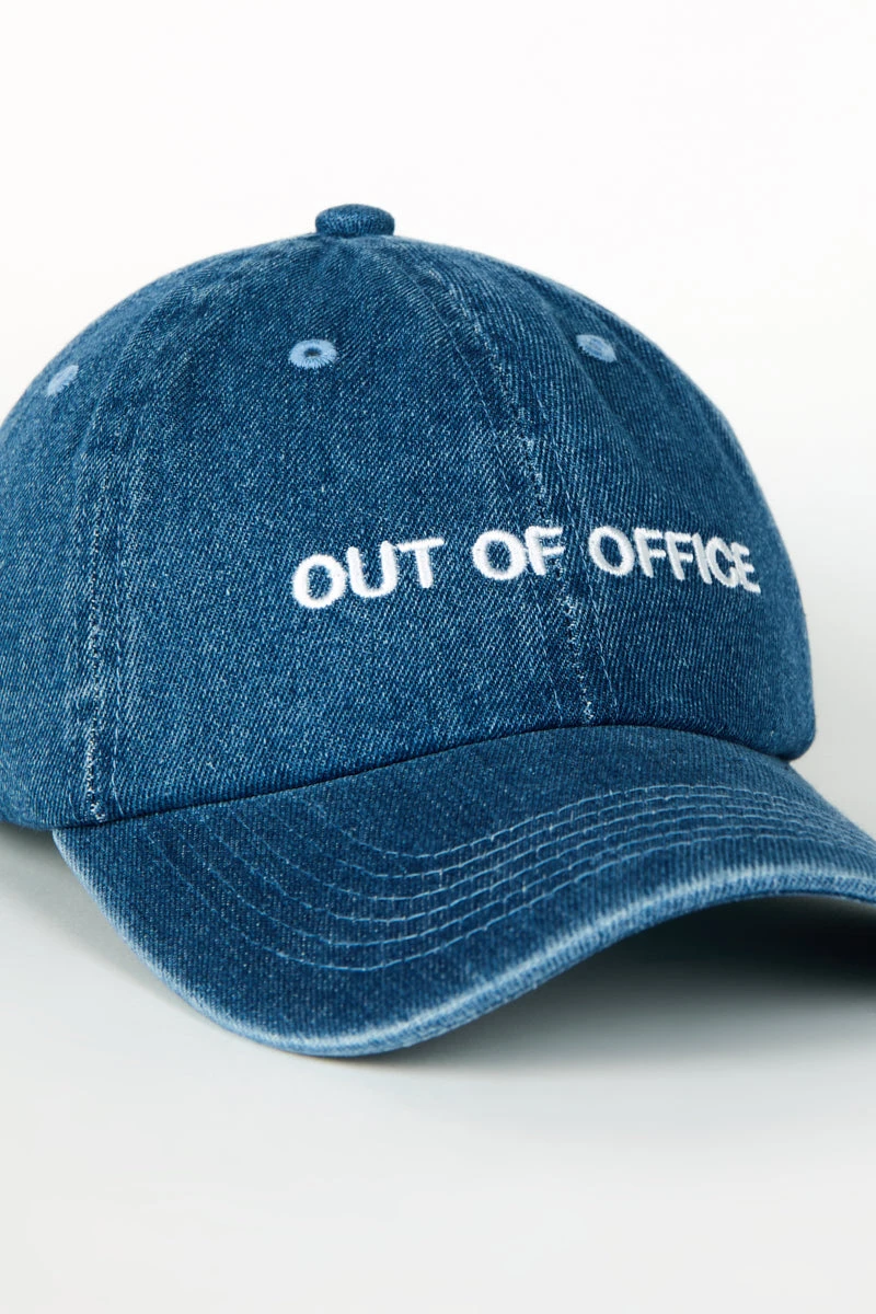 Intentionally Blank TRIPLE O Dad Cap Denim/White ACCESSORIES 4 Intentionally Blank TRIPLE O Dad Cap Denim/White ACCESSORIES