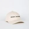 Intentionally Blank PER MY LAST Dad Cap Sand/Black ACCESSORIES