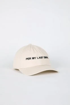Intentionally Blank PER MY LAST Dad Cap Sand/Black ACCESSORIES