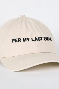 Intentionally Blank PER MY LAST Dad Cap Sand/Black ACCESSORIES