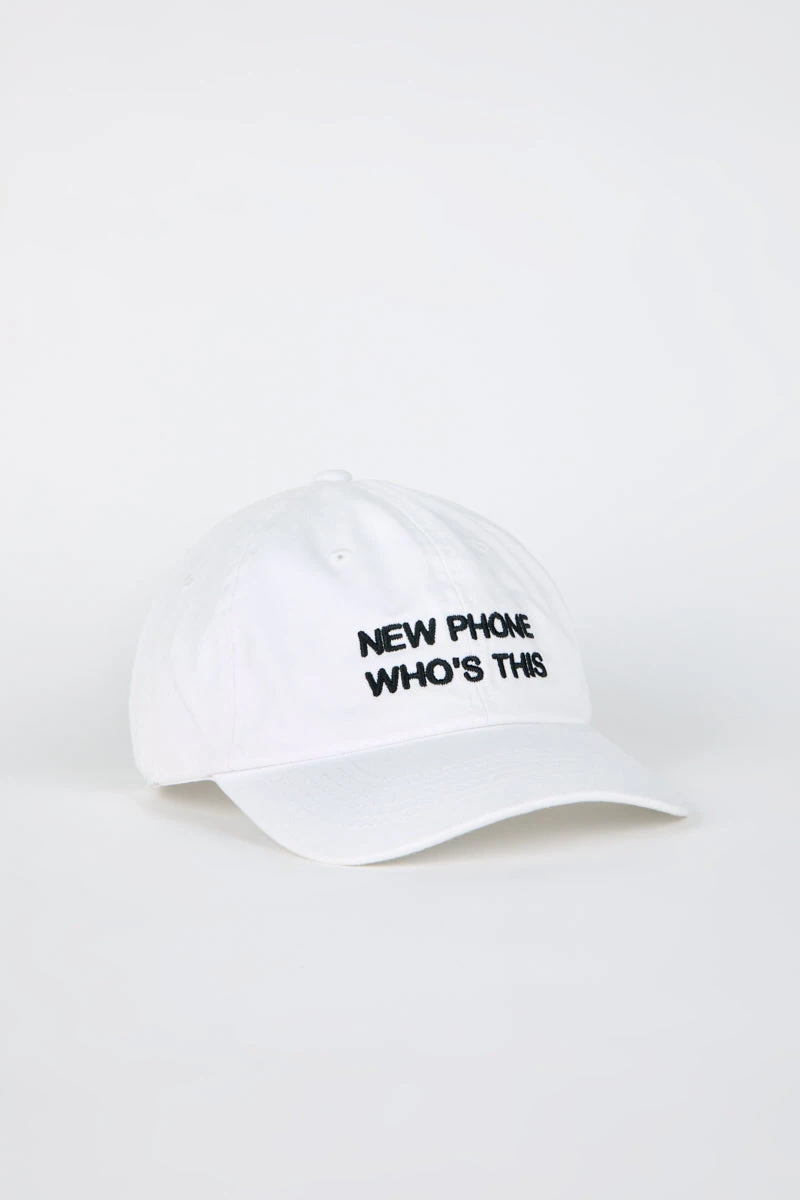 Intentionally Blank HOTLINE Dad Cap White/Black ACCESSORIES 3 Intentionally Blank HOTLINE Dad Cap White/Black ACCESSORIES
