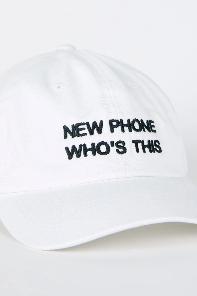 Intentionally Blank HOTLINE Dad Cap White/Black ACCESSORIES 4 Intentionally Blank HOTLINE Dad Cap White/Black ACCESSORIES