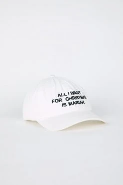 Intentionally Blank MIMI XMAS Dad Cap White/Black ACCESSORIES