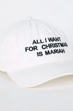 Intentionally Blank MIMI XMAS Dad Cap White/Black ACCESSORIES