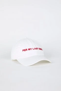 Intentionally Blank PER MY LAST Dad Cap White/Red