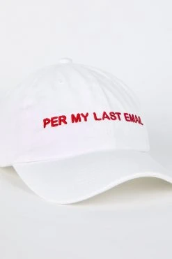 Intentionally Blank PER MY LAST Dad Cap White/Red