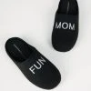 Intentionally Blank FUN MOM SLIPPER BLACK ACCESSORIES