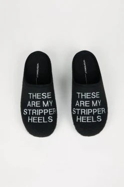 Intentionally Blank MEN'S STRIPPER SLIPPER BLACK ACCESSORIES