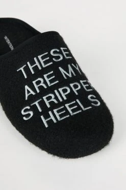 Intentionally Blank MEN'S STRIPPER SLIPPER BLACK ACCESSORIES