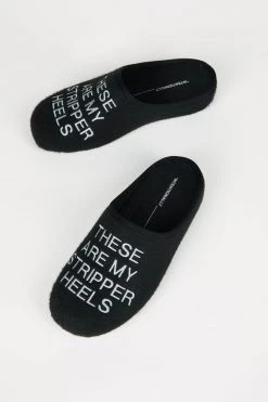 Intentionally Blank MEN'S STRIPPER SLIPPER BLACK ACCESSORIES