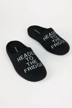 Intentionally Blank LATE NIGHT SNACK SLIPPER BLACK ACCESSORIES