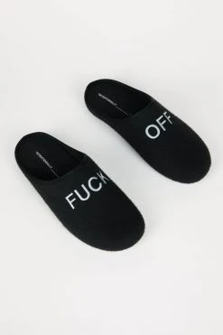 Intentionally Blank MEN'S ANTI-SOCIAL SLIPPER BLACK ACCESSORIES