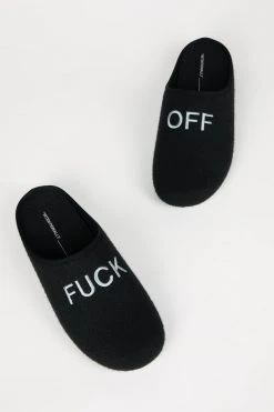 Intentionally Blank MEN'S ANTI-SOCIAL SLIPPER BLACK ACCESSORIES