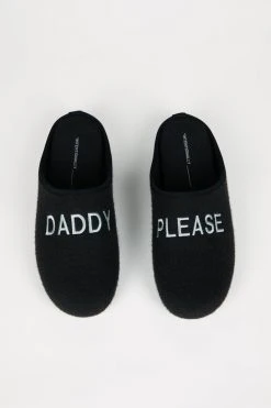 Intentionally Blank ACCESSORIES MEN'S DADDY PLEASE SLIPPER BLACK